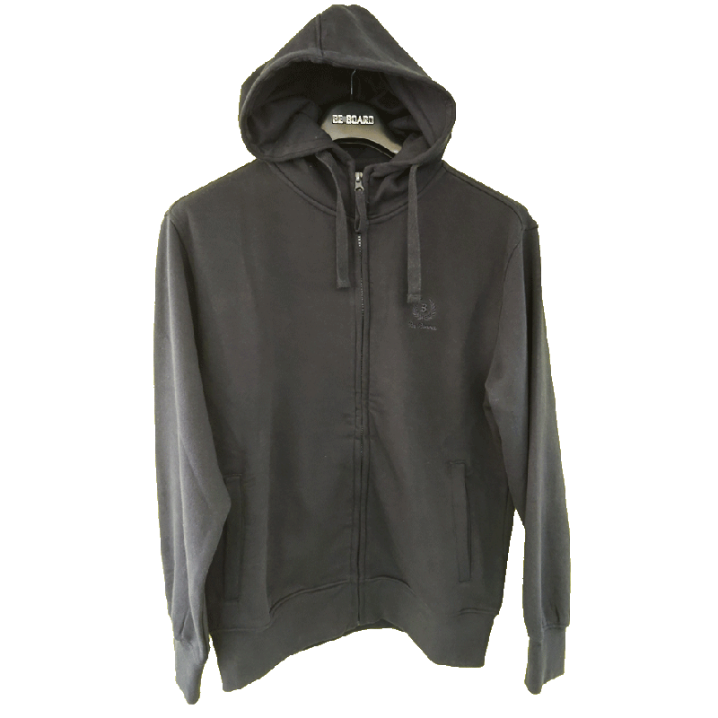Felpa Uomo Cappuccio Zip Cotone Felpato BE Board | Bancolupi