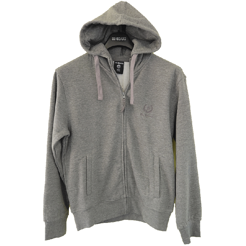 Felpa Uomo Cappuccio Zip Cotone Felpato BE Board | Bancolupi