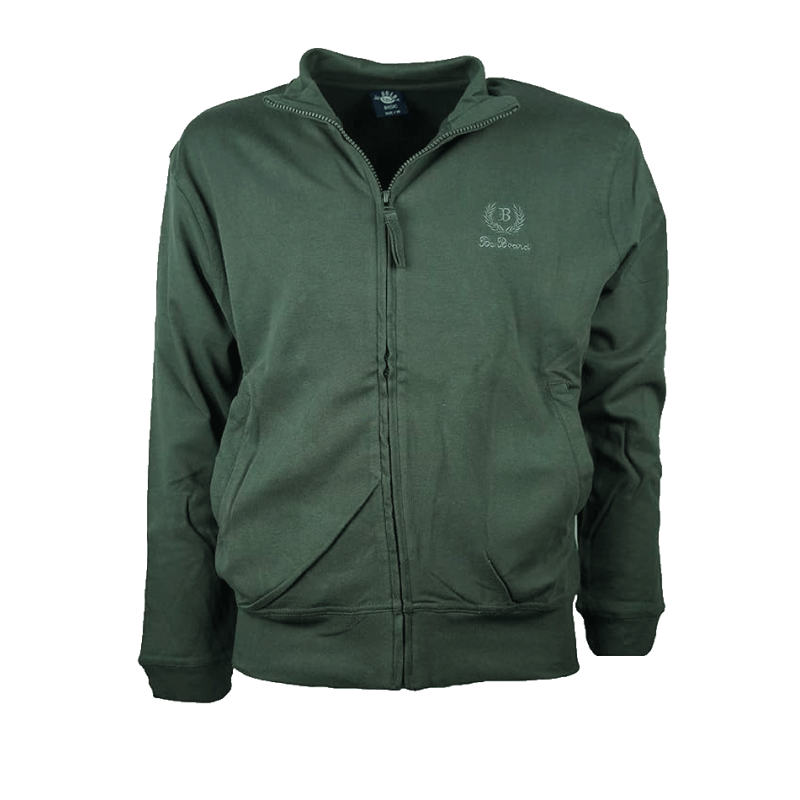 Felpa Uomo Full Zip Cotone Felpato BE Board | Bancolupi