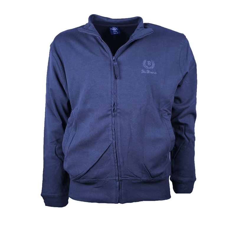 Felpa Uomo Full Zip Cotone Felpato BE Board | Bancolupi